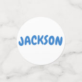 Whale Summer Birthday Party Decor  コンフェッティ (スモール正面)