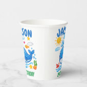 Whale Summer Birthday Party Decor   紙コップ (右)