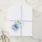 Whale Summer Birthday Party Thank you  ギフトタグ (より糸付き)