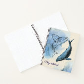 Whale Tales Notebook – Ocean Journal ノートブック (内部)