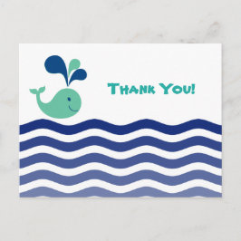 Whale Thank You ポストカード