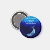 Whale Vertical Motion Scene To Down In Ocean Depth マグネット (正面/裏面)