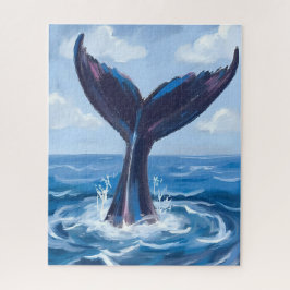 Whale Watching | Blue Ocean Watercolor ジグソーパズル