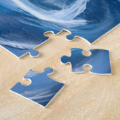 Whale Watching | Blue Ocean Watercolor ジグソーパズル (側面)