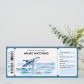 Whale Watching Gift Certificate 招待状 (スタンド正面)