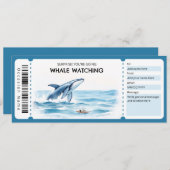 Whale Watching Gift Certificate 招待状 (正面/裏面)