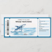 Whale Watching Gift Certificate 招待状 (正面)
