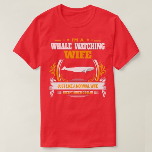 Whale Watching Wife Christmas Gift or Birthday Pre Tシャツ (デザイン正面)