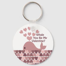 Whale You Be My Valentine キーホルダー