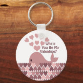 Whale You Be My Valentine キーホルダー (正面)