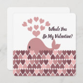 Whale You Be My Valentine シーズンカード (正面/裏面)