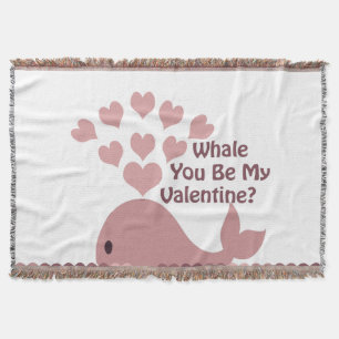 Whale You Be My Valentine スローブランケット