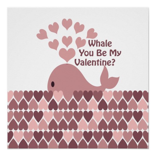 Whale You Be My Valentine ポスター (正面)
