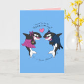 Whale You Go To Homecoming – プロポーザル・カード カード (黄色い花)