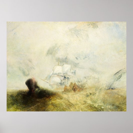 Whalers, 1845 by Joseph Mallord William Turner ポスター (正面)