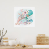 Whales  poster ポスター (キッチン)