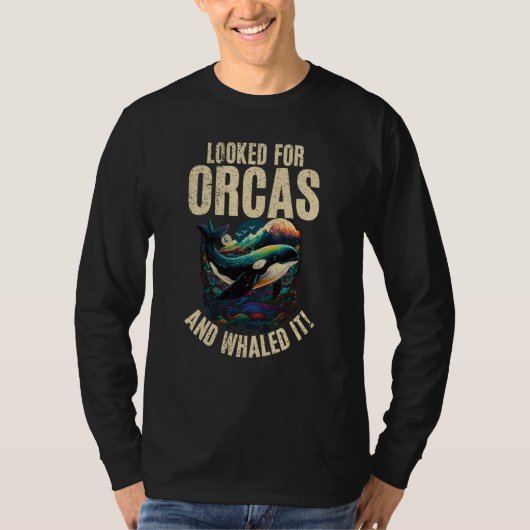 Whales Watch Dolphin Pottwhal Saying Orca Whale Tシャツ (正面)