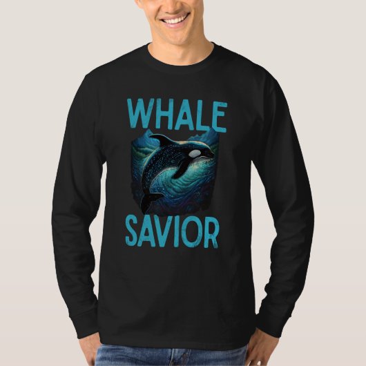 Whales Watch Dolphin Pottwhal  Saying Orca Whale   Tシャツ (正面)