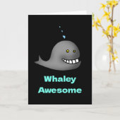 Whaley Awesome Funny Thank You カード (黄色い花)