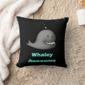 Whaley Awesome Funny Whale Pun Design クッション (ブランケット)