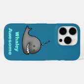 Whaley Awesome Funny Whale Pun Design Case-Mate iPhoneケース (裏面 (横))