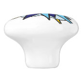 WHAMおもしろいレトロ漫画ブックアーポップ・アートのト セラミックノブ (側面)