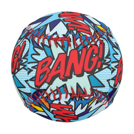 WHAMおもしろいレトロ漫画ブックアーポップ・アートのト 野球ボール (正面)