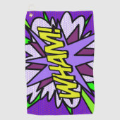 WHAMクールモダン漫画 ゴルフタオル (正面)