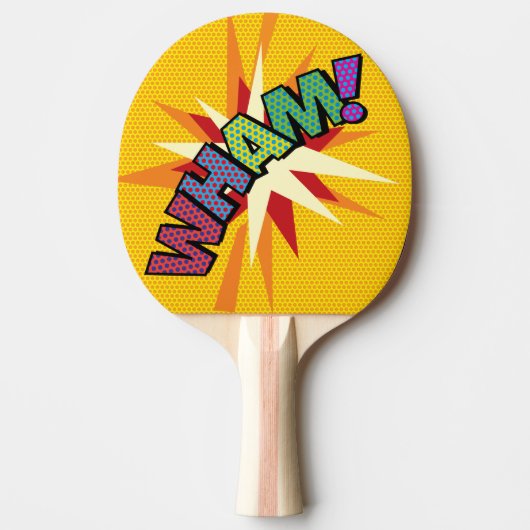 WHAMタイモダンプ漫画本画ポップ・アートの術 卓球ラケット (正面)