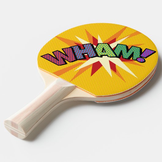 WHAMタイモダンプ漫画本画ポップ・アートの術 卓球ラケット (正面アングル)