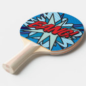 WHAMバンおもしろいレトロ漫画ブックアーポップ・アートのト 卓球ラケット (正面アングル)