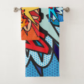 WHAMバンカポウおもしろいレトロ漫画ブックアポップ・アートのート バスタオルセット (インサイチュ)