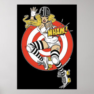 WHAMローラダービー漫画ピンナップ ポスター