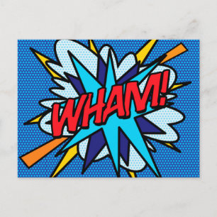 WHAM ファン レトロ コミックブック ポップアート ポストカード