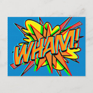 WHAM ファン レトロ コミックブック ポップアート ポストカード