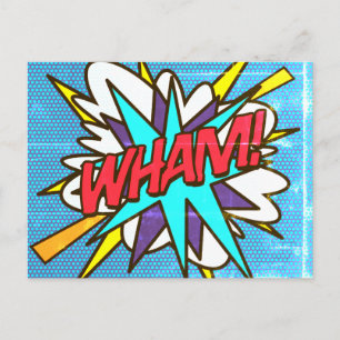 WHAM ファン レトロ コミックブック ポップアート ポストカード