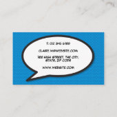 WHAM ファン レトロ コミックブック 名刺 (裏面)