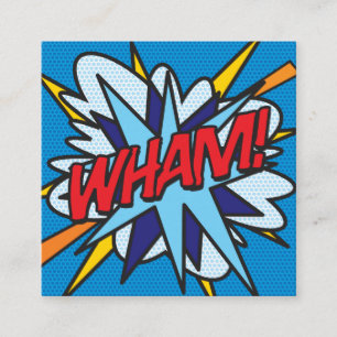 WHAM ファン レトロ コミック スクエア名刺