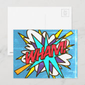 WHAM ファン レトロ コミック ブック ポップ アート ポストカード (正面/裏面)