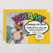 WHAM フォト 変更日延期 ポスター Comic Book セーブザデート (正面/裏面)