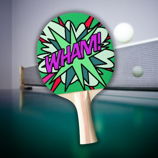 WHAM モダン クール 楽しい コミック 卓球ラケット