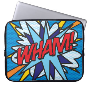 WHAM 楽しいレトロ漫画ポップアート ラップトップスリーブ