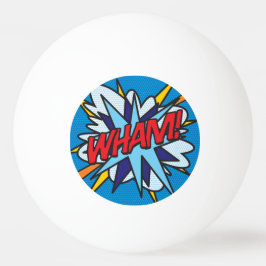 WHAM 面白いコミックブック クール モダン 卓球ボール