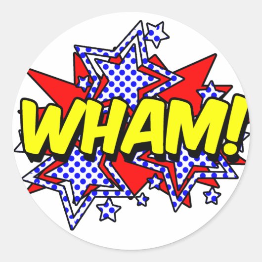 WHAM! Sticker Sheet ラウンドシール (正面)