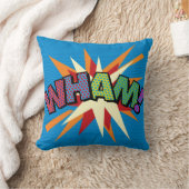 WHAM ZAPおもしろいモダンクール漫画ブックアポップ・アートのート クッション (ブランケット)