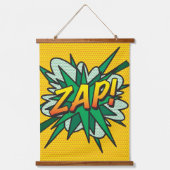 WHAM ZAP KAPOW コミックブック モダン 吊り下げ型タペストリー (正面2)