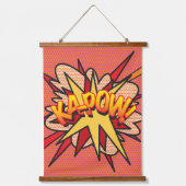 WHAM ZAP KAPOW コミックブック モダン 吊り下げ型タペストリー (正面3)