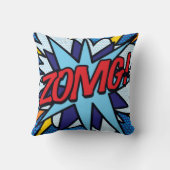 WHAM ZOMGおもしろいレトロ漫画ブックアーポップ・アートのト クッション (裏面)