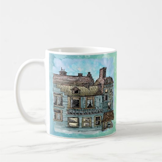 Wharf Scene 2 mug コーヒーマグカップ (左)