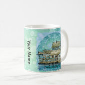 Wharf Scene mug コーヒーマグカップ (正面右)